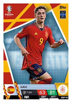Gavi Spain Topps Match Attax EURO 2024 #ESP10